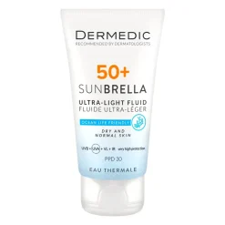 Dermedic Sunbrella, ultralekki krem ochronny SPF 50+ dla skóry normalnej i suchej, 40 ml