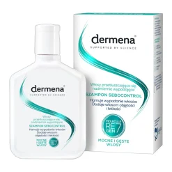 Dermena Sebocontrol, szampon do włosów przetłuszczających się, nadmiernie wypadających, 200 ml