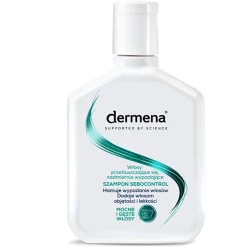 Dermena Sebocontrol, szampon do włosów przetłuszczających się, nadmiernie wypadających, 200 ml