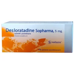 Desloratadine Sopharma, 5 mg, tabletki powlekane, 10 szt.
