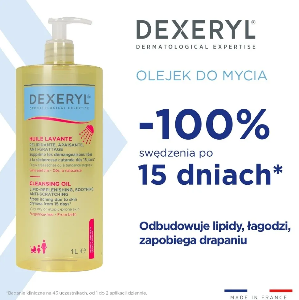 Dexeryl Cleansing, olejek do mycia, 1000 ml