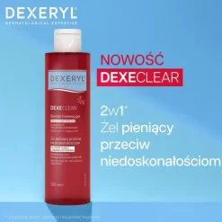 Dexeryl Dexeclear, żel pieniący przeciw niedoskonałościom, 200 ml