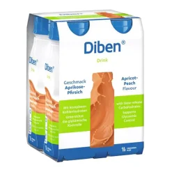 Diben Drink, płyn o smaku morela-brzoskwinia, 4 x 200 ml