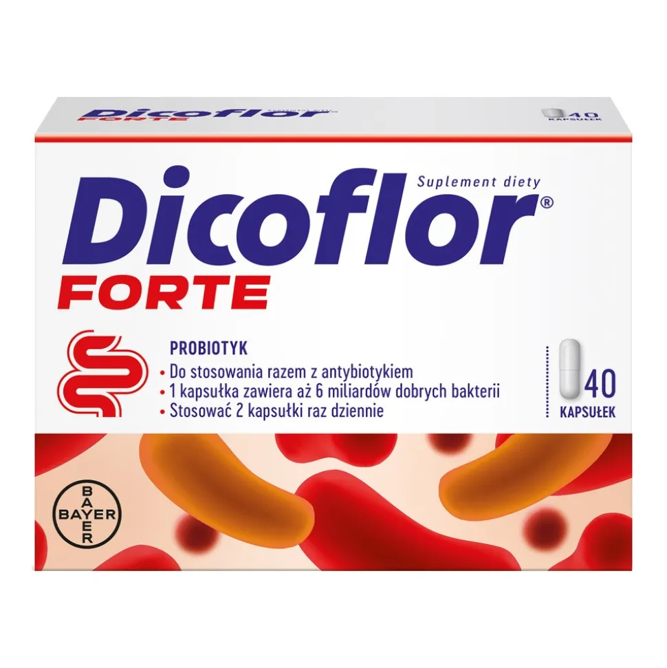 Dicoflor Forte, kapsułki, 40 szt.