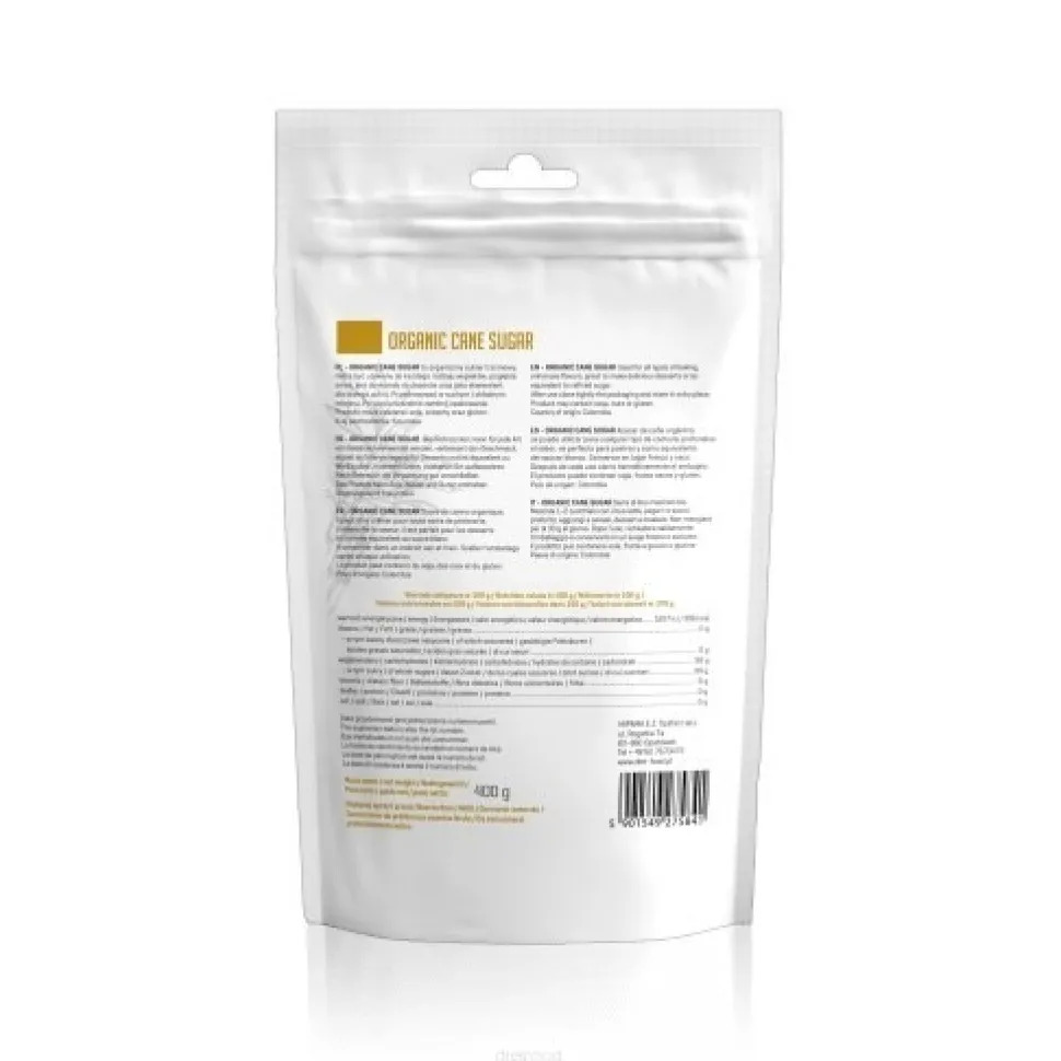 Diet-Food, Bio cukier trzcinowy jasny, 400 g