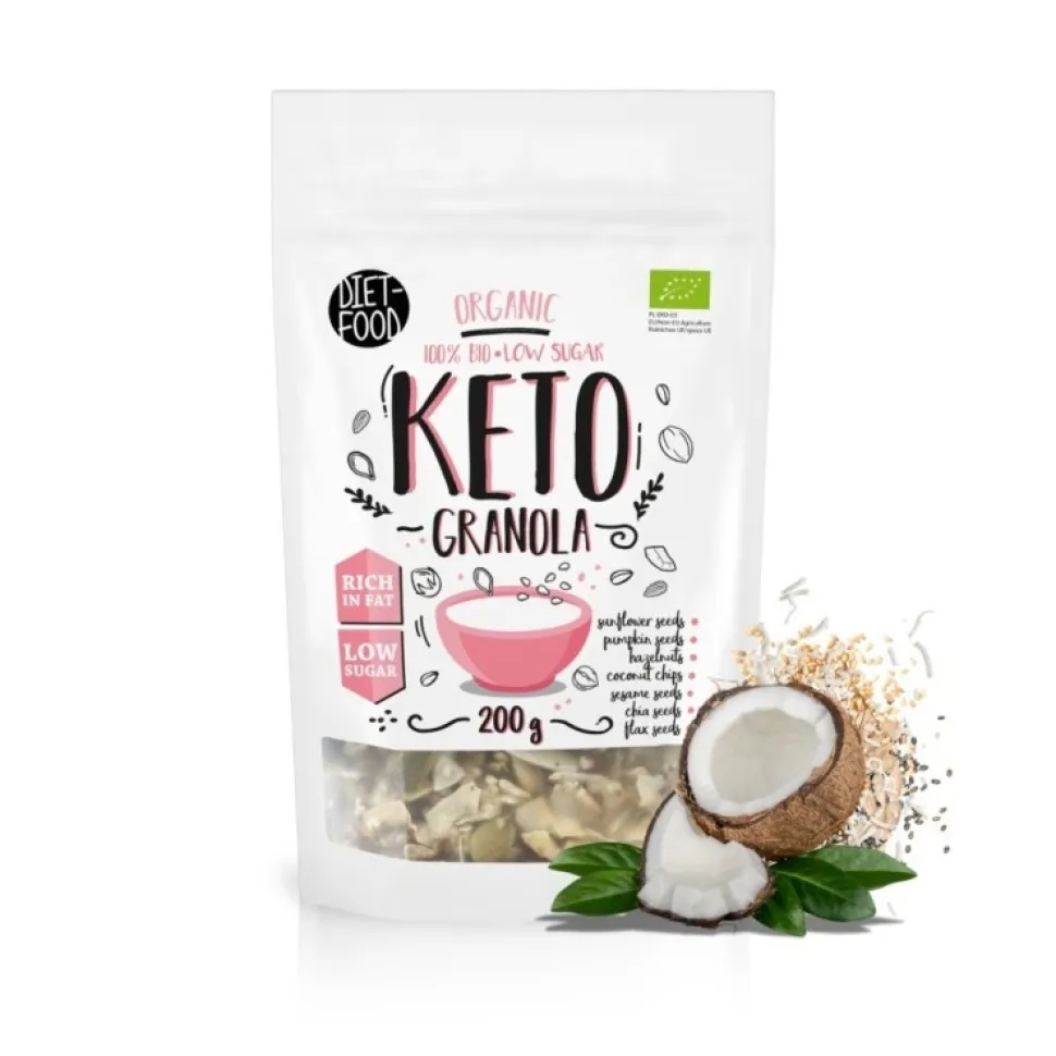 Diet-Food, Bio Granola Keto, 200 g