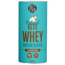 Diet-Food, Keto Whey Protein Isolate, białko serwatkowe z olejem kokosowym MCT, 500 g