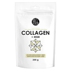 Diet-Food, Kolagen wołowy + MSM, proszek, 200 g
