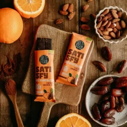 Diet-Food Satisfy Bio wegański baton kakaowy z olejkiem pomarańczowym, 35 g