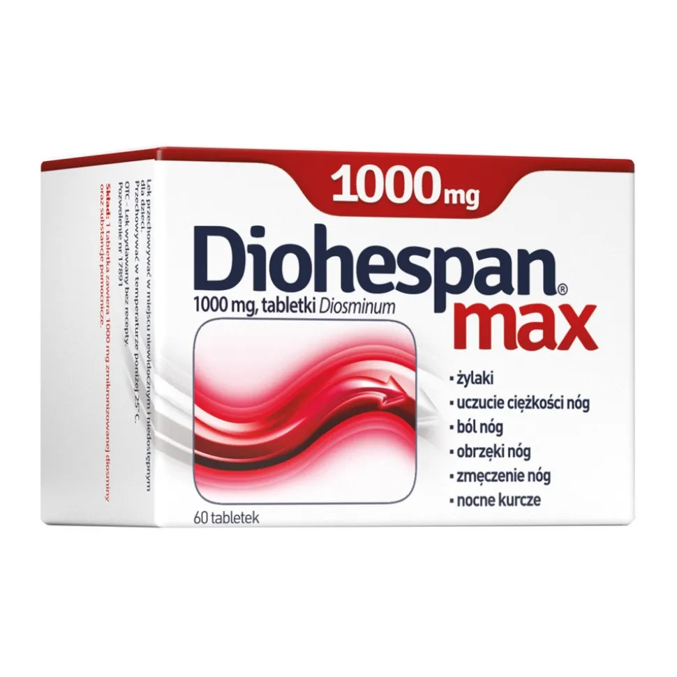 Diohespan max, 1000 mg, tabletki, 60 szt.