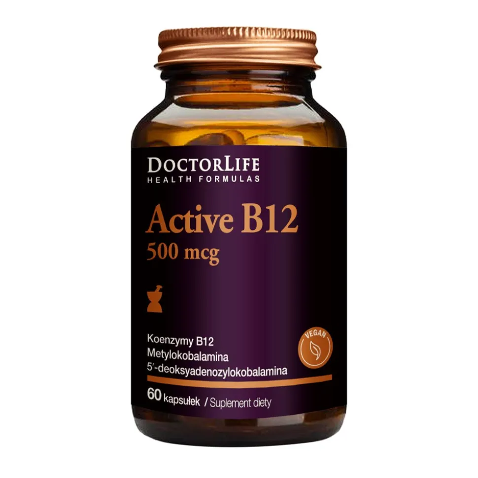 DoctorLife Active B12 500 µg, kapsułki, 60 szt.