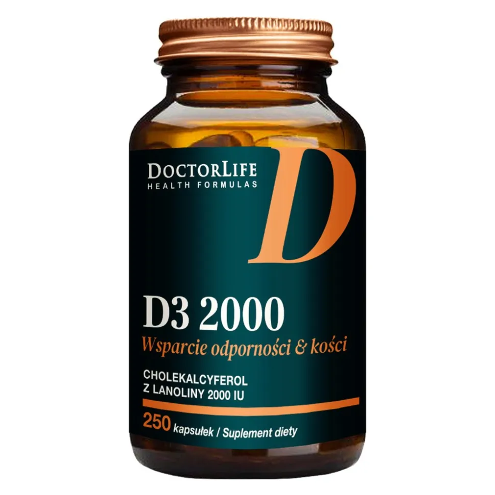 DoctorLife D3 2000, kapsułki, 250 szt.