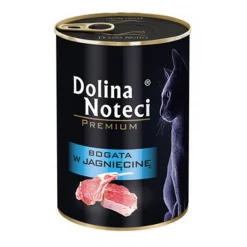 Dolina Noteci Premium Mokra karma dla kota bogata w jagnięcinę, puszka, 400 g