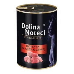 Dolina Noteci Premium Mokra karma dla kota bogata w cielęcinę, puszka, 400 g