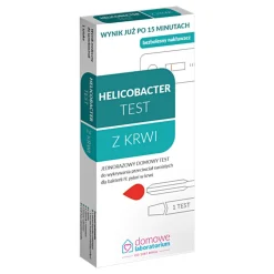 Domowe Laboratorium, Helicobacter Test, wykrywający bakterie H. pylori we krwi, 1 szt.