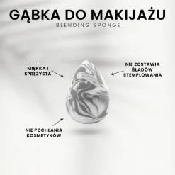 Donegal Blending Sponge, gąbka do makijażu, marmurek, 1 szt.