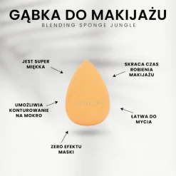Donegal Blending Sponge Jungle, gąbka do makijażu Super Soft, 1 szt.
