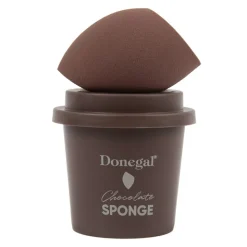 Donegal Chocolate Sponge, gąbka do makijażu + etui, 1 szt.