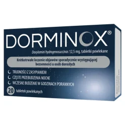 Dorminox, 12,5 mg, tabletki powlekane, 20 szt.