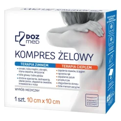 DOZ Med, kompres żelowy terapia zimnem/ciepłem, 10 cm x 10 cm, 1 szt.