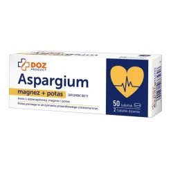DOZ Product Aspargium Magnez+Potas, tabletki powlekane, 50 szt.
