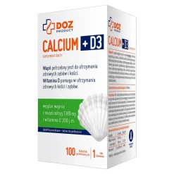 DOZ PRODUCT Calcium + D3, tabletki powlekane, 100 szt.