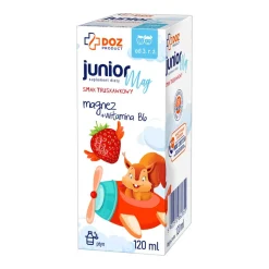 DOZ Product JuniorMag, płyn, smak truskawkowy, 120ml