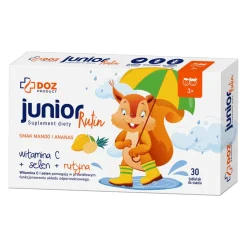 DOZ Product JuniorRutin, tabletki do ssania, smak mango i ananas, 30 szt.