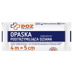 DOZ PRODUCT Opaska podtrzymująca dziana, 4 m x 5 cm, 1 szt.