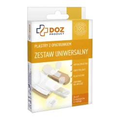 DOZ PRODUCT Plastry z opatrunkiem, zestaw uniwersalny, 24 szt.