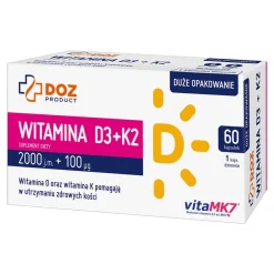DOZ PRODUCT Witamina D3+K2, kapsułki, 60 szt.