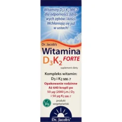 Dr Jacob's Medical, Witamina D3K2 Forte, krople, 20 ml