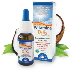 Dr Jacob's Medical, Witamina D3 K2, krople, 20 ml