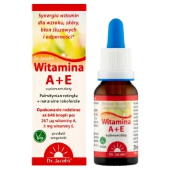Dr Jacob's, Witamina A + E, krople, 20 ml