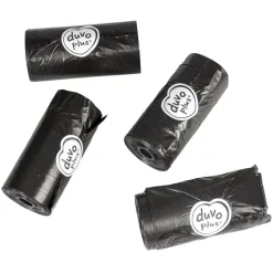 Duvoplus Classic, woreczki na psie odchody, czarne, 4 x 20 szt.