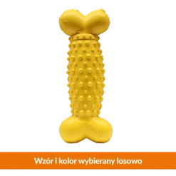 Duvoplus Gumowa Kość z kolcami, zabawka dla psa, 14 cm, 1 szt.