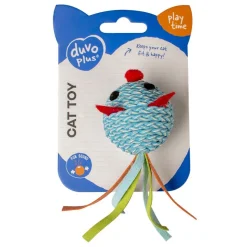 Duvoplus Jolly Blue Ball Mouse, zabawka dla kota, niebieska, 1 szt.