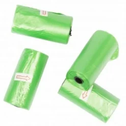 Duvoplus Poo Bags Eco, woreczki na psie odchody, biodegradowalne, zielone, 4 x 20 szt.