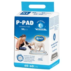 Duvoplus P-Pad, wysokochłonne podkłady treningowe dla psów, XL, 60x60 cm, 50 szt.