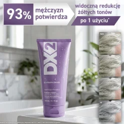 DX2, szampon nawilżająco-tonujący do włosów siwych, 150 ml