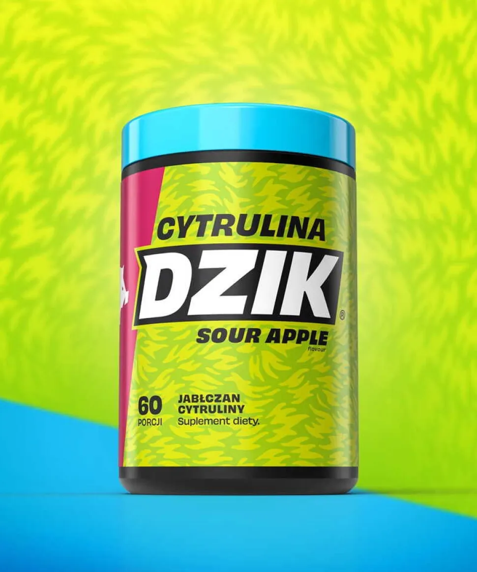 Dzik Cytrulina Sour Apple, proszek, smak kwaśne jabłko, 540 g