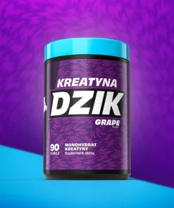 Dzik Kreatyna Grape, proszek, smak winogronowy, 369 g