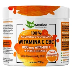EkaMedica, Witamina C CBC, smak pomarańczowy, proszek, 250 g