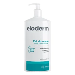 Eloderm, żel do mycia ciała i włosów 2 w 1, od 1 dnia życia, 400 ml