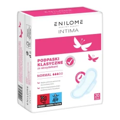 Enilome Healthy Beauty Intima, podpaski klasyczne ze skrzydełkami, normal, 20 szt.