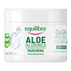 Equilibra, nawilżająca maska do włosów, aloes i kwas hialuronowy, 450 ml