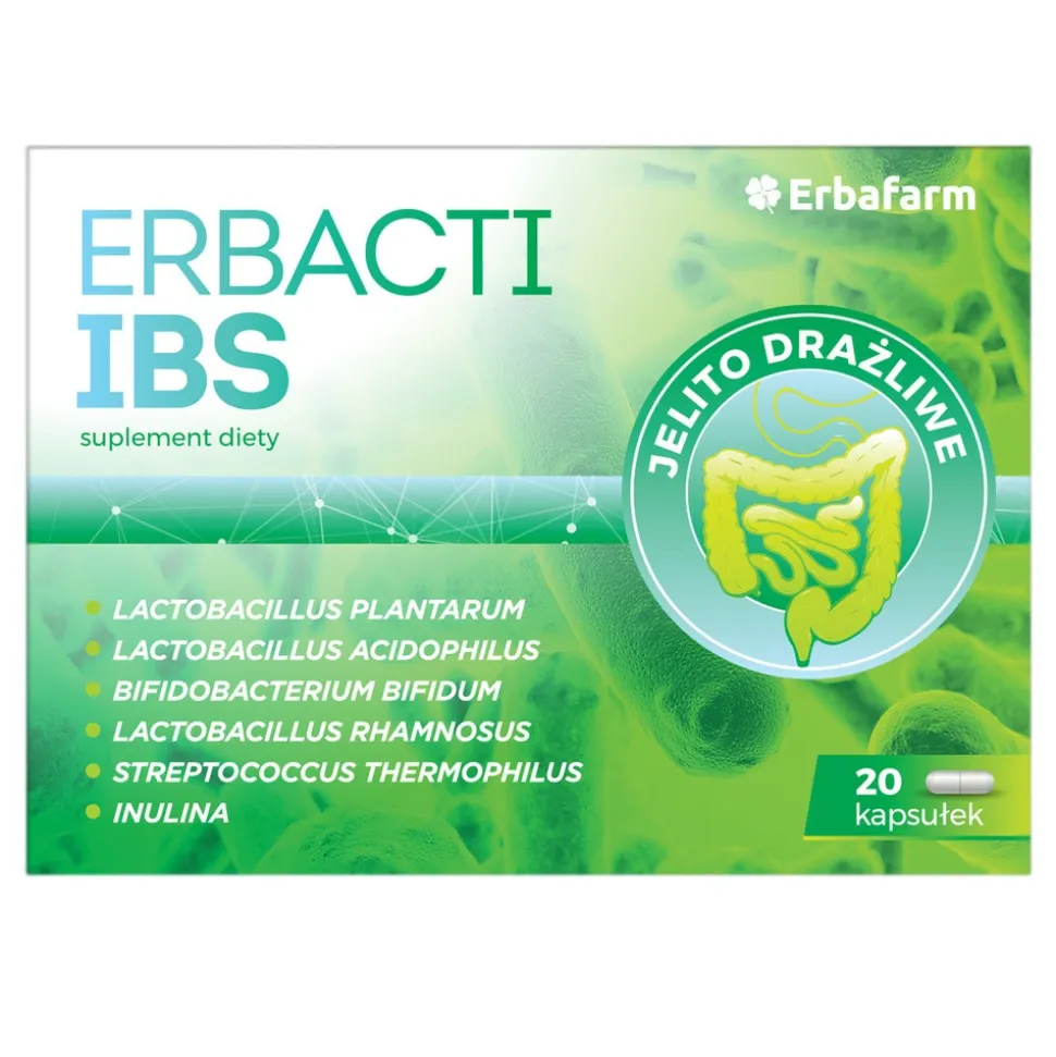 Erbafarm Erbacti IBS, kapsułki twarde, 20 szt.