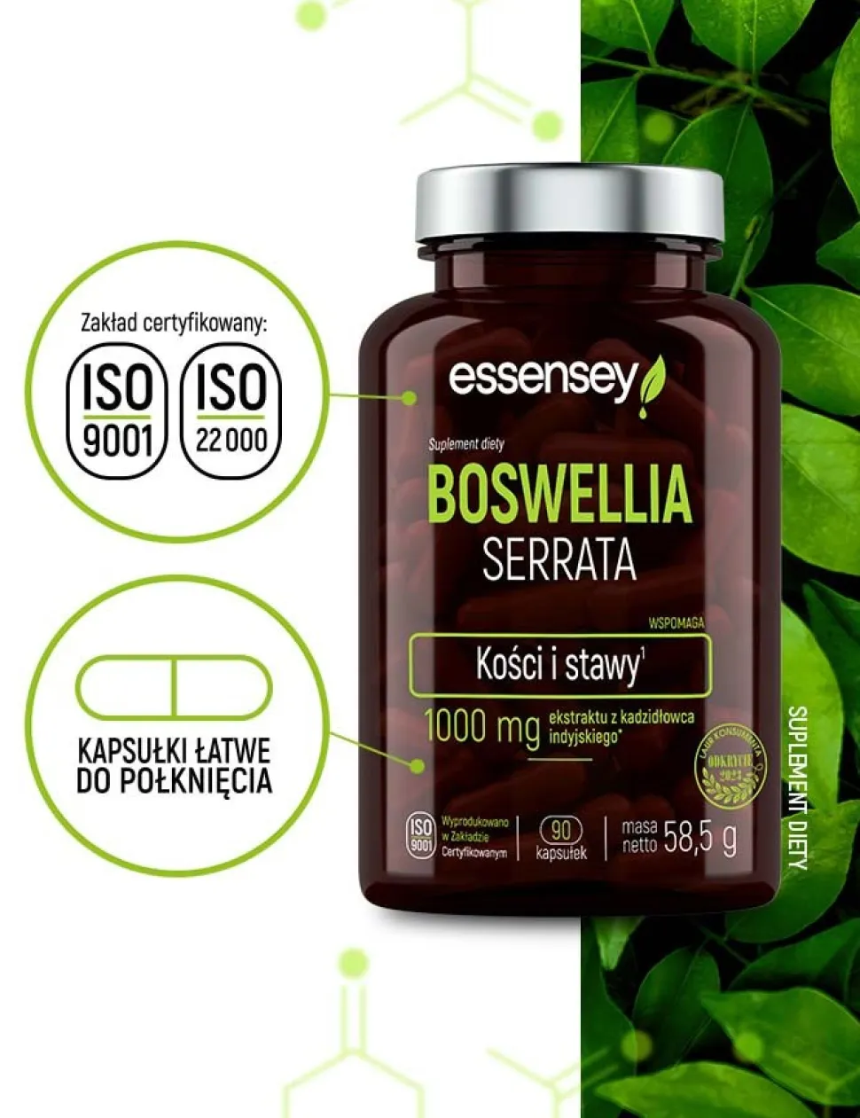 Essensey Boswellia Serrata, kapsułki, 90 szt.