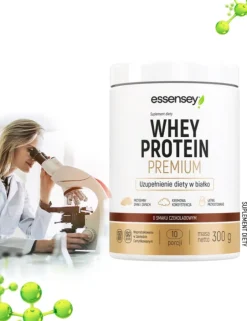 Essensey Whey Protein Premium, proszek, smak czekoladowy, 300 g