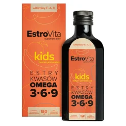 EstroVita Kids, płyn o smaku pomarańczowo-bananowym, 150 ml
